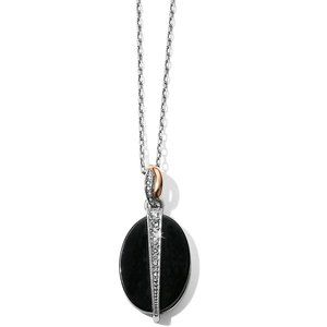 Neptune's Rings Black Agate Reversible Necklace